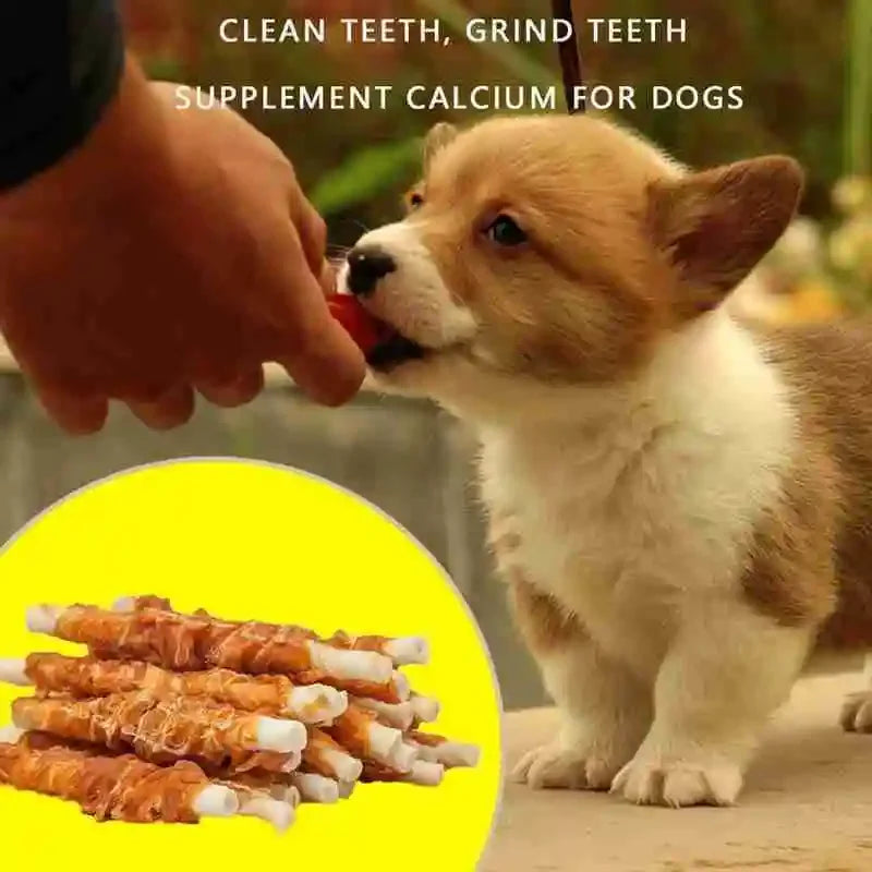 110g Dog Molar Snack Fresh Beef Chicken Breast Pet Snack Teeth Molar Training Supplies Pet Biscuit Clean Rewards Stick