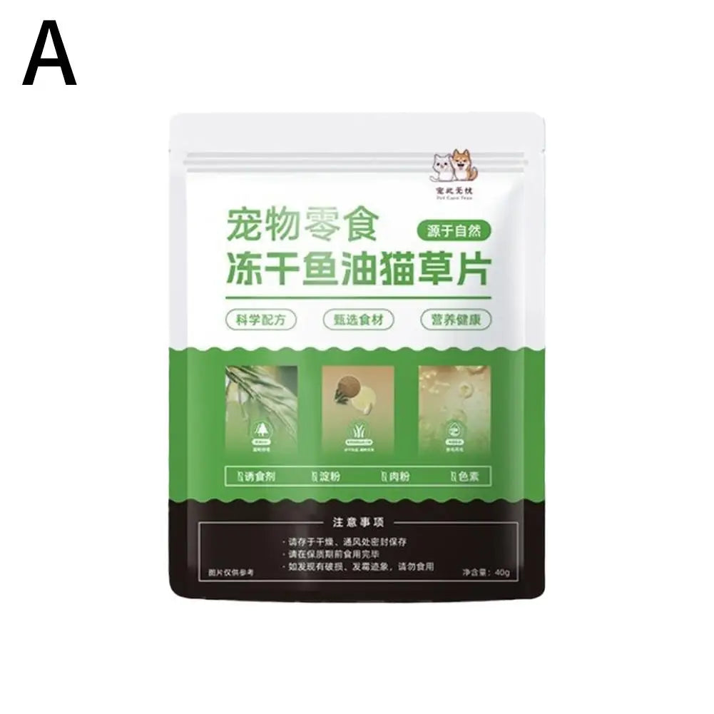 Fish Oil Catgrass Fillet 2 Vitamins And Fish Oil,solve Hairball For Cat Grinding Teethhairball Row Hair Savior Pet Supplies L2Y4