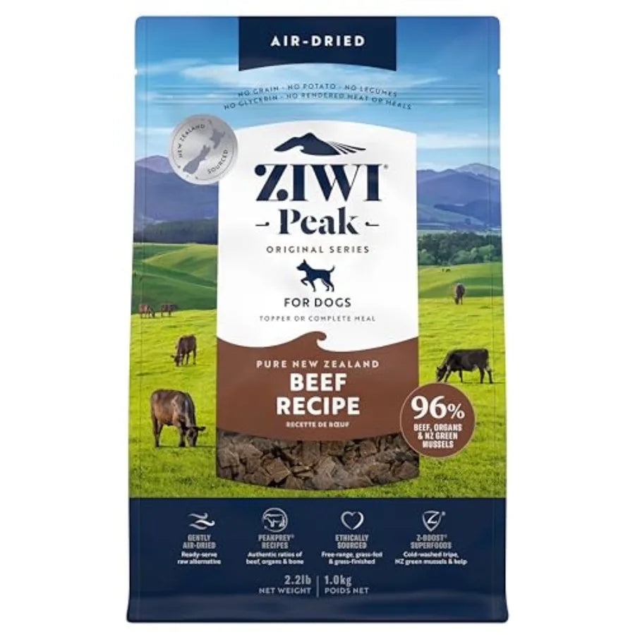 Peak Air-Dried Dog Food Beef - All Natural High Protein Grain Free Limited Ingredient w/ Superfoods 35.2oz