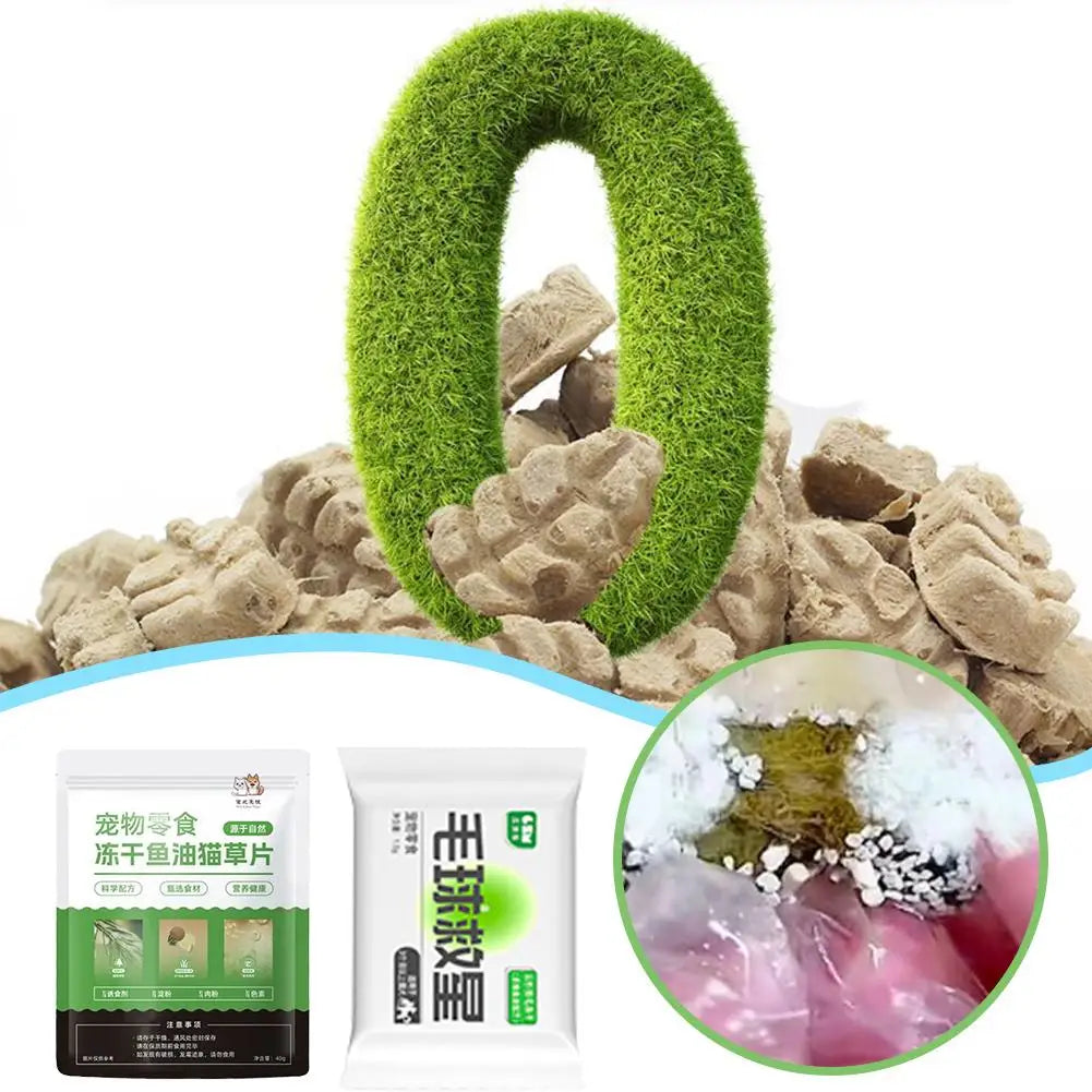 Fish Oil Catgrass Fillet 2 Vitamins And Fish Oil,solve Hairball For Cat Grinding Teethhairball Row Hair Savior Pet Supplies L2Y4