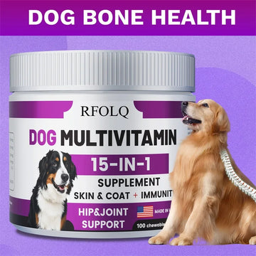 Dog Multivitamin - Promotes Healthy Skin and Coat, Supports Joint Health, Relieves Allergies and Aids Digestive Function