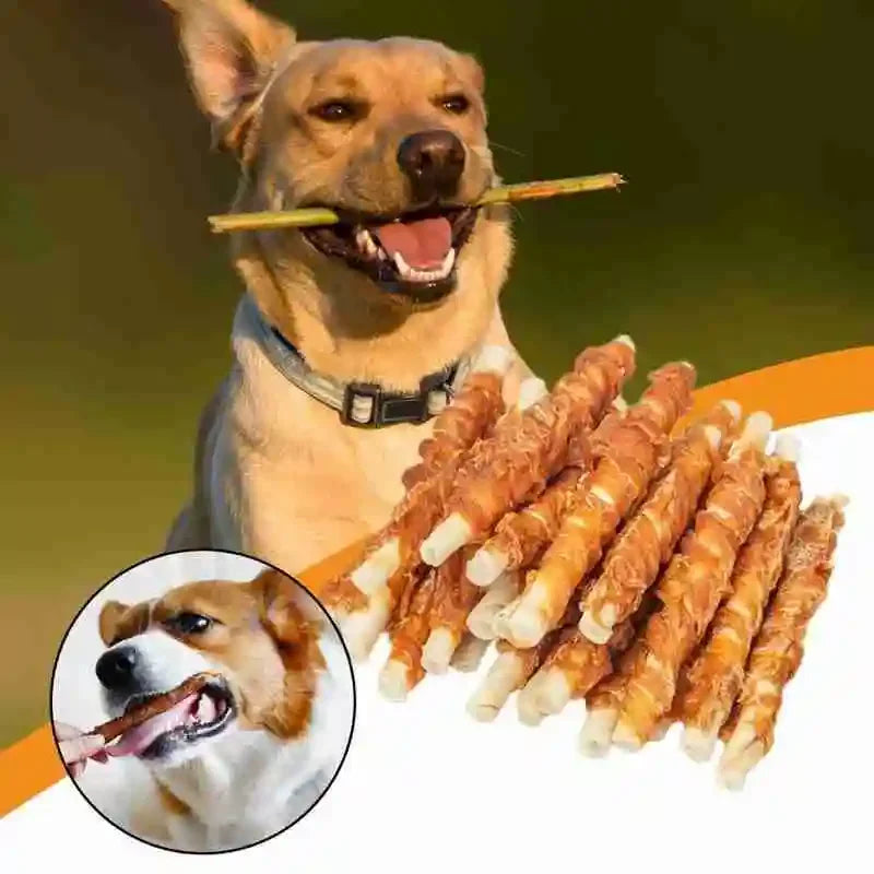 110g Dog Molar Snack Fresh Beef Chicken Breast Pet Snack Teeth Molar Training Supplies Pet Biscuit Clean Rewards Stick